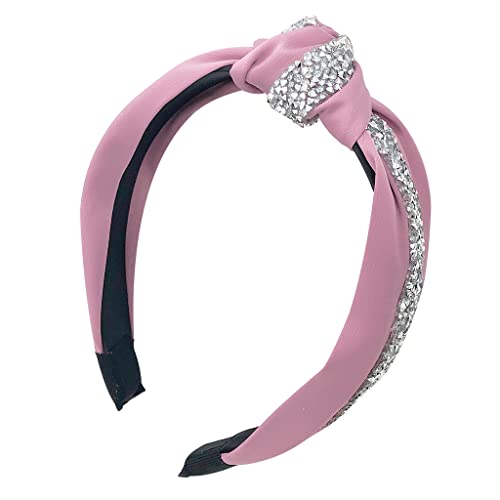 ZIBUYU® Hairbands for Women Girl, Wide Headbands Knotted Headband for Women and Girls, Fashion Headbands, Hair Accessories for Daily (Pink) ZIBUYU® Hairbands for Women Girl, Wide Headbands Knotted Headband for Women and Girls, Fashion Headbands, Hair Accessories for Daily (Pink)